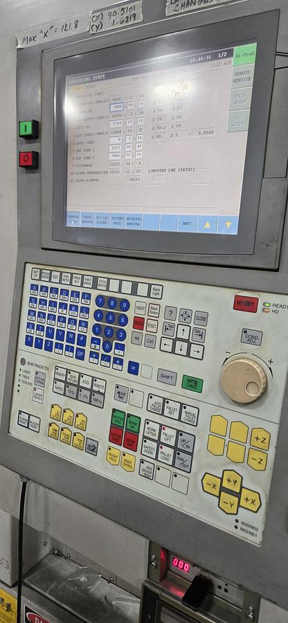 Used 2010 Mitsubishi LVPlusII 3015 CO2 Laser Used