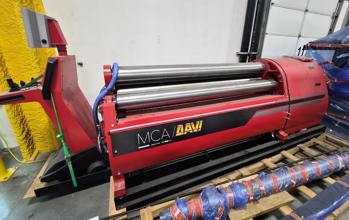 Used 2022 Davi MCA 4 Roll CNC Plate Roll, New in 2022