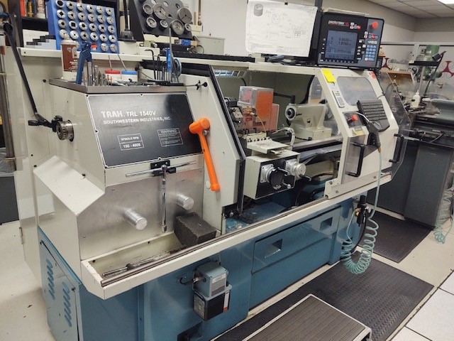 Used 2002 SWI Trak Model TRL 1540V CNC Flat Bed Lathe #6189