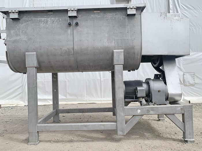 Used USED DOUBLE PADDLE BLENDER, 64 CUBIC FEET, JACKETED