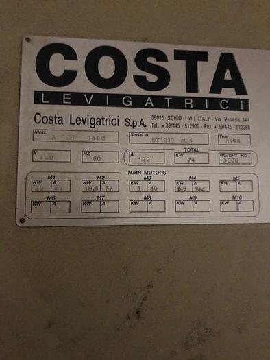 Used Costa CCT 1350 Wide Belt Sander