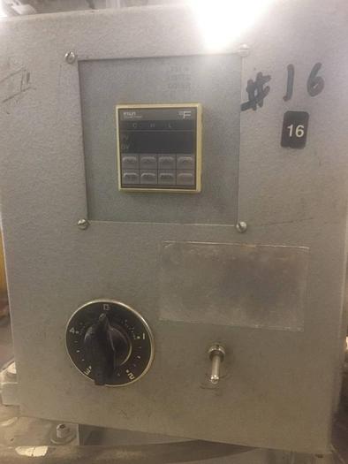 Used 9″ X 9″ UP ACTING 4-POST HYDRAULIC PRESS WITH HEATED PLATENS (#9118)