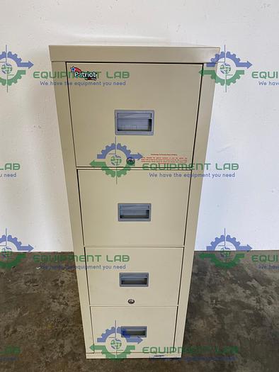 Used FireKing Patriot Letter/Legal 4-Drawer Vertical File Cabinet 4P1825-CPA