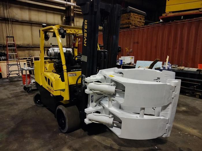 Used 12,000 POUND HYSTER S120FTPRS WITH CASCADE ROLL CLAMP - PENDING SALE