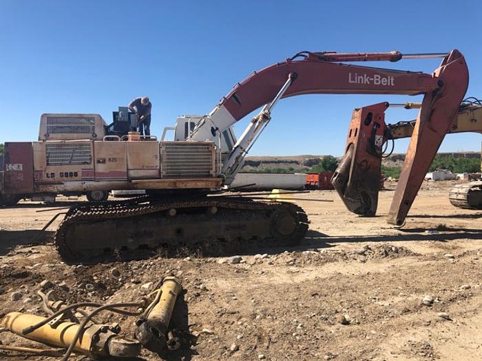 Used HB18233 Link Belt excavator LS5800 C Series II set up for magnet