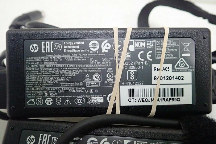 Used Lot of 6 HP 693711-001 756413-001 65W 19.5V 3.33A Power Supplies