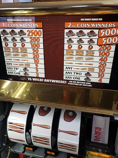Used IGT Baseball themed Slot Machine , Hawks Baseball