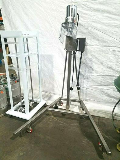 Used Lightning Stainless Steel Drum Mixing Blending Machine Mix Mixer with extra Blades