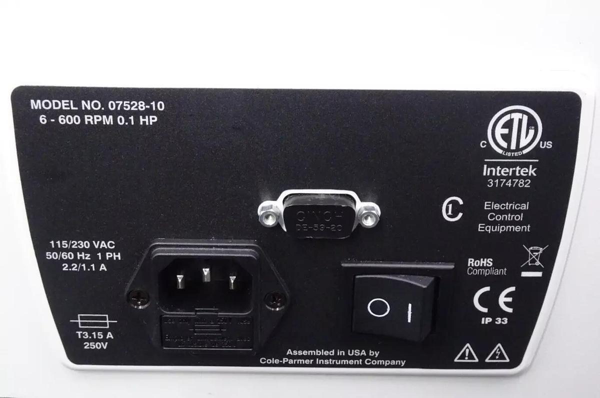 Used Cole-Parmer Masterflex L/S Pump Drive – Model 07528-00 – Variable Speed – Used