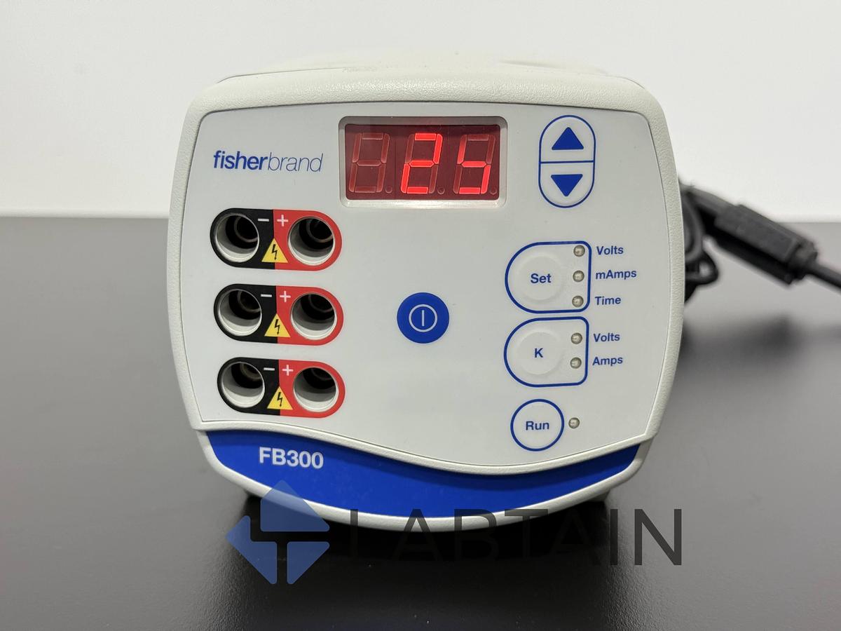 Used Fisherbrand FB300 Electrophoresis Power Supply 300V 400mA DNA Gel System C1596181212820 – Tested