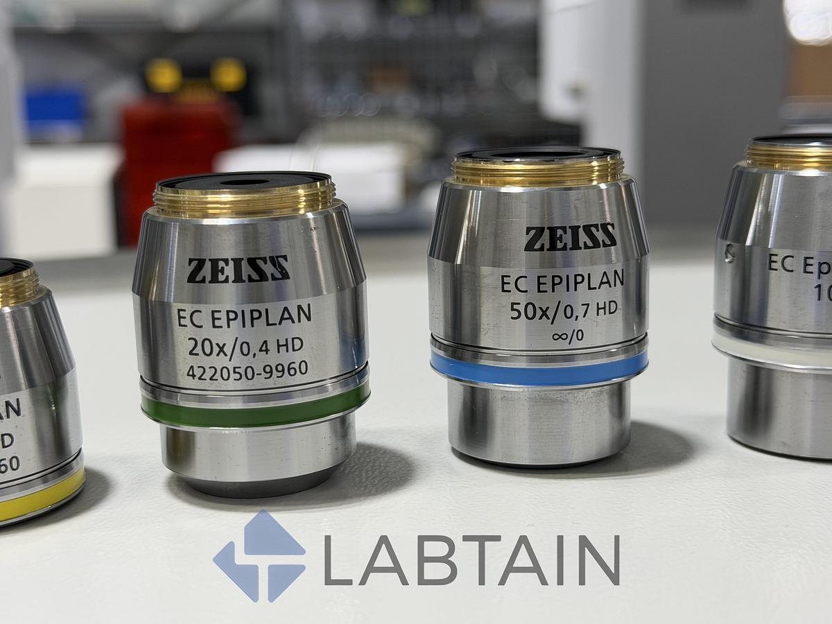 Used Zeiss EC Epiplan & Neofluar HD DIC 5-Objective Set 5x-100x Used/Inspected