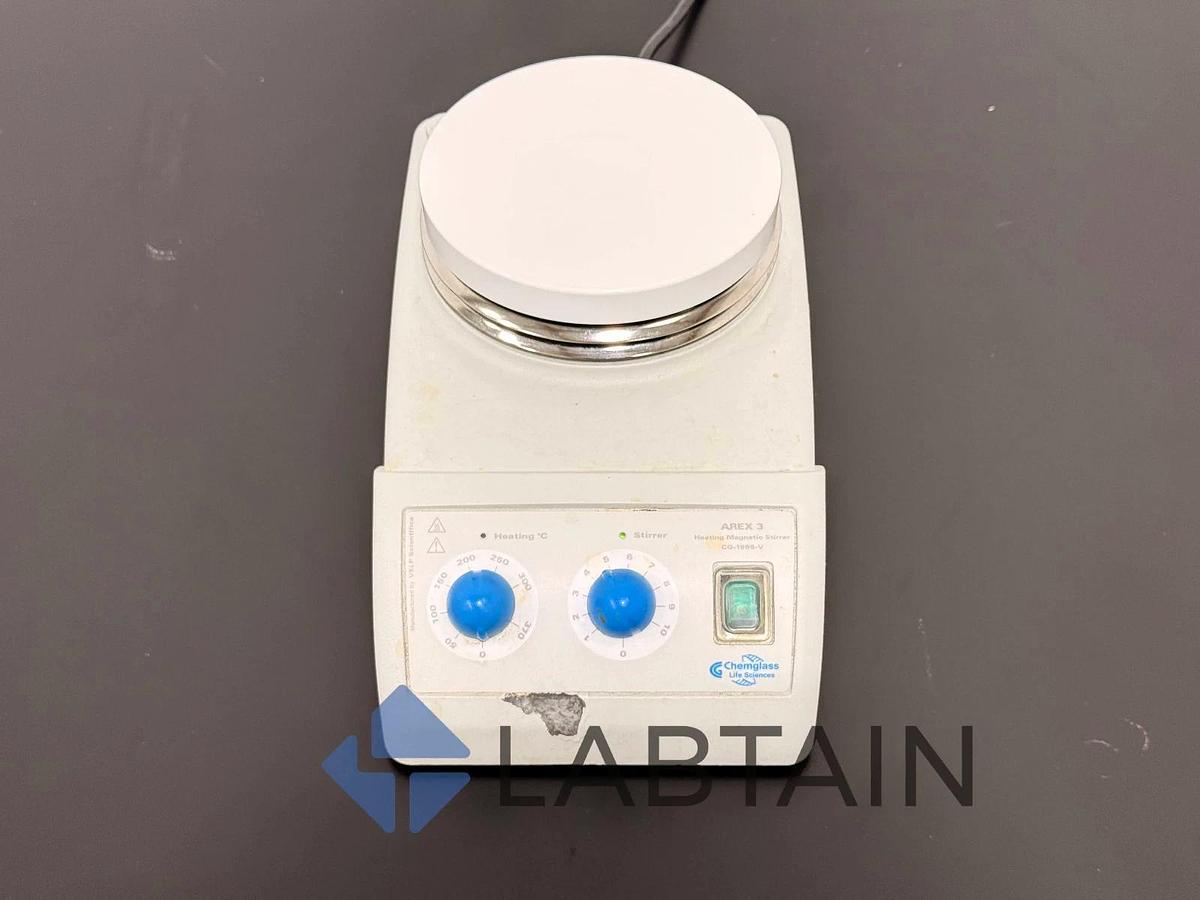 Used Chemglass CG1995-V Arex 6 Digital Magnetic Hot Plate Stirrers