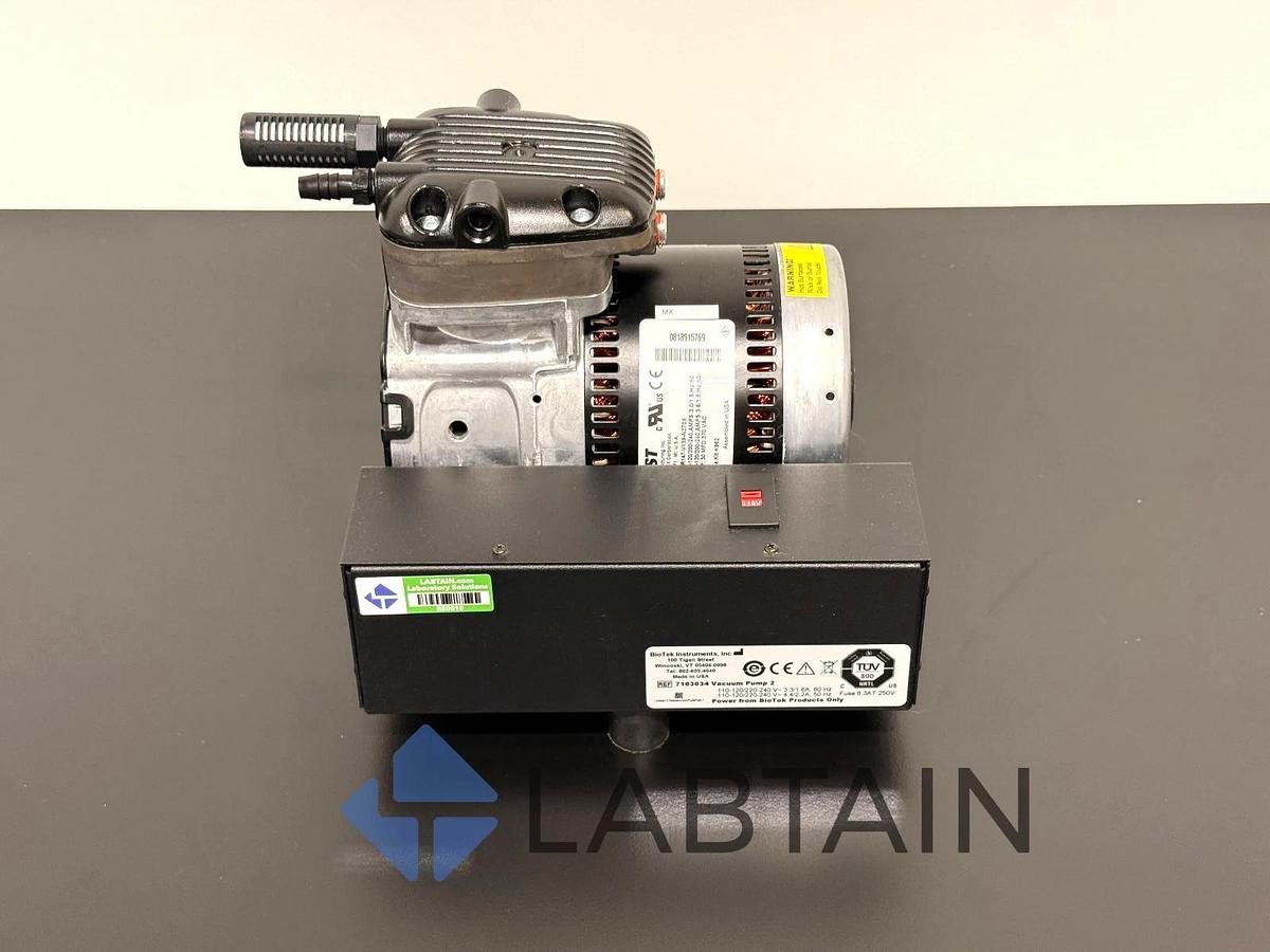 Used BioTek 7103034 Vacuum Pump – Compact Oil-Less Pump – Excellent Condition