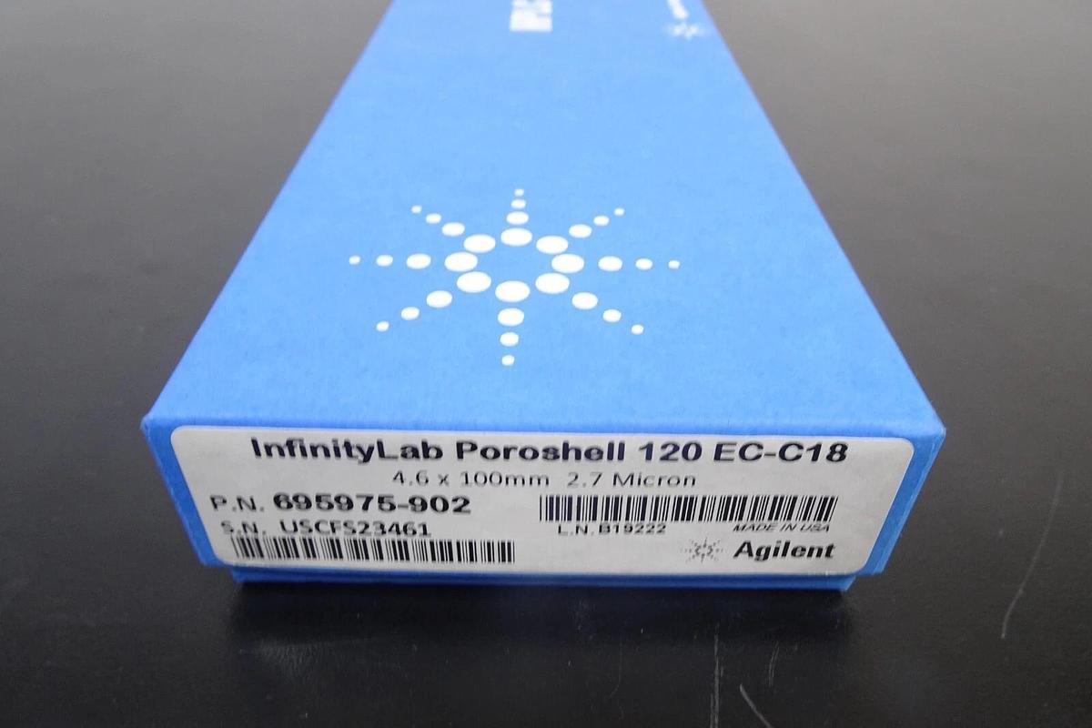Agilent InfinityLab Poroshell 120 EC-C18 HPLC Column – 4.6 × 100 mm, 2.7 µm – Tested