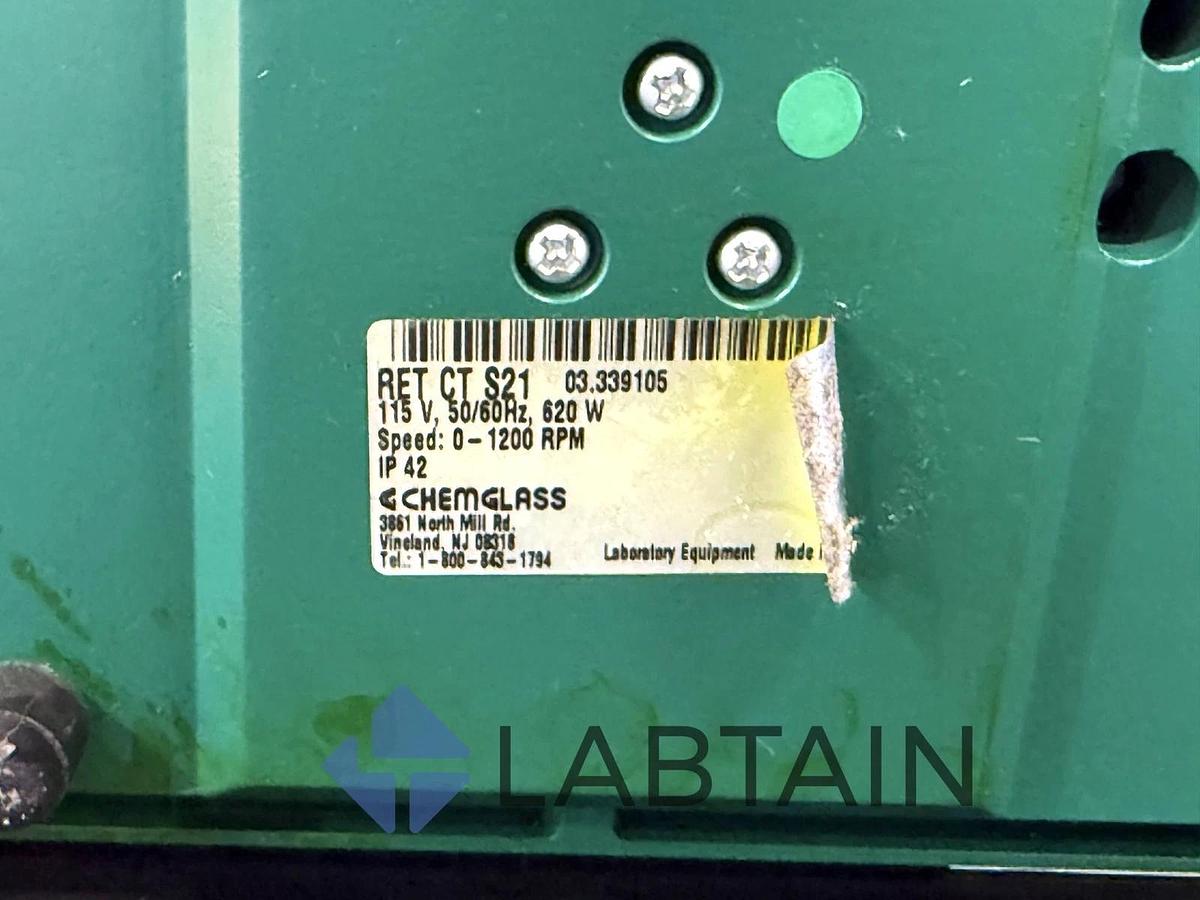 Used Chemglass RET S21 Magnetic Stirrer with Heating