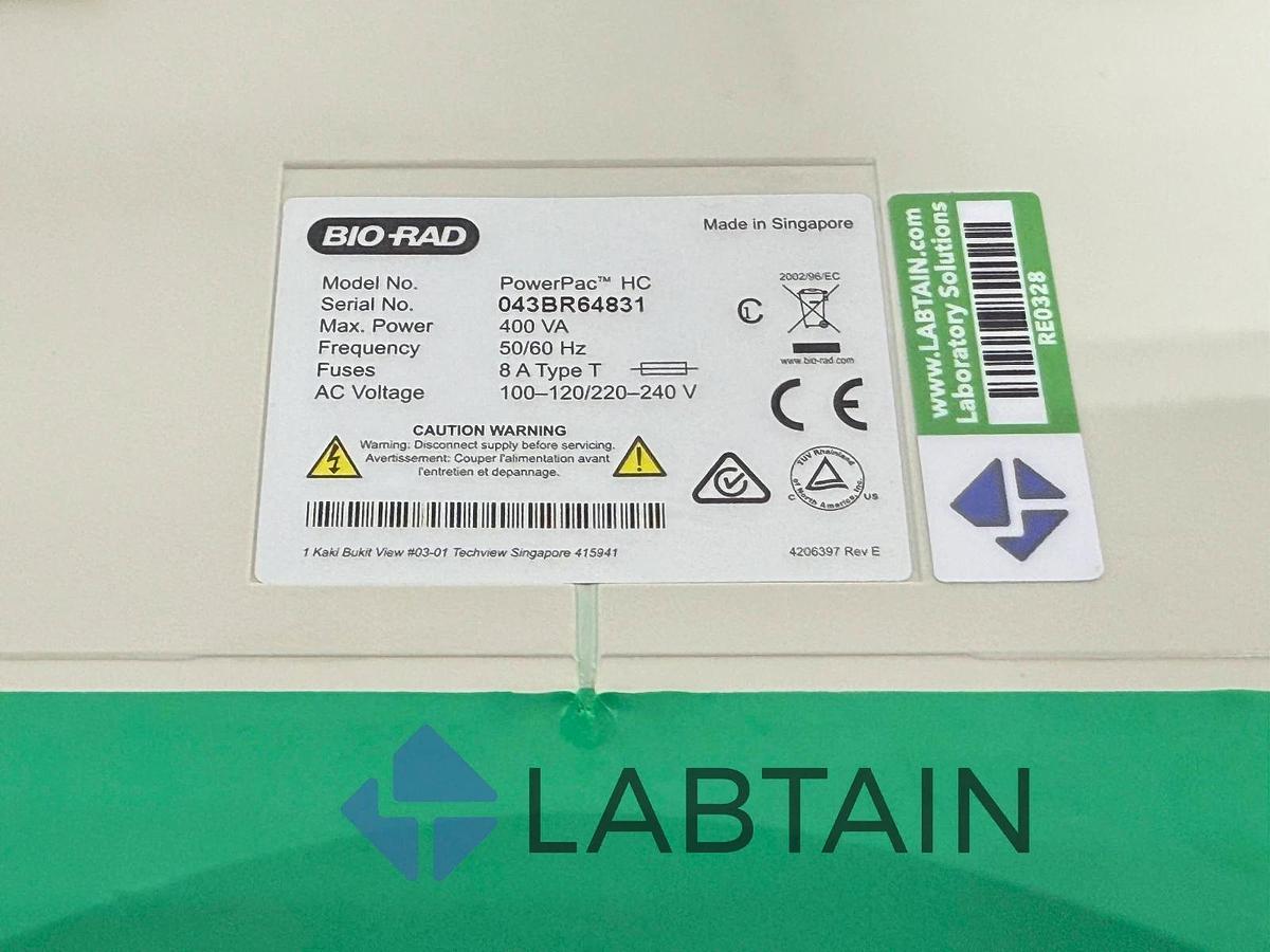 Used Bio-Rad PowerPac HC / Power Pac Power Supply 250 V, 3.0 A, 300 W