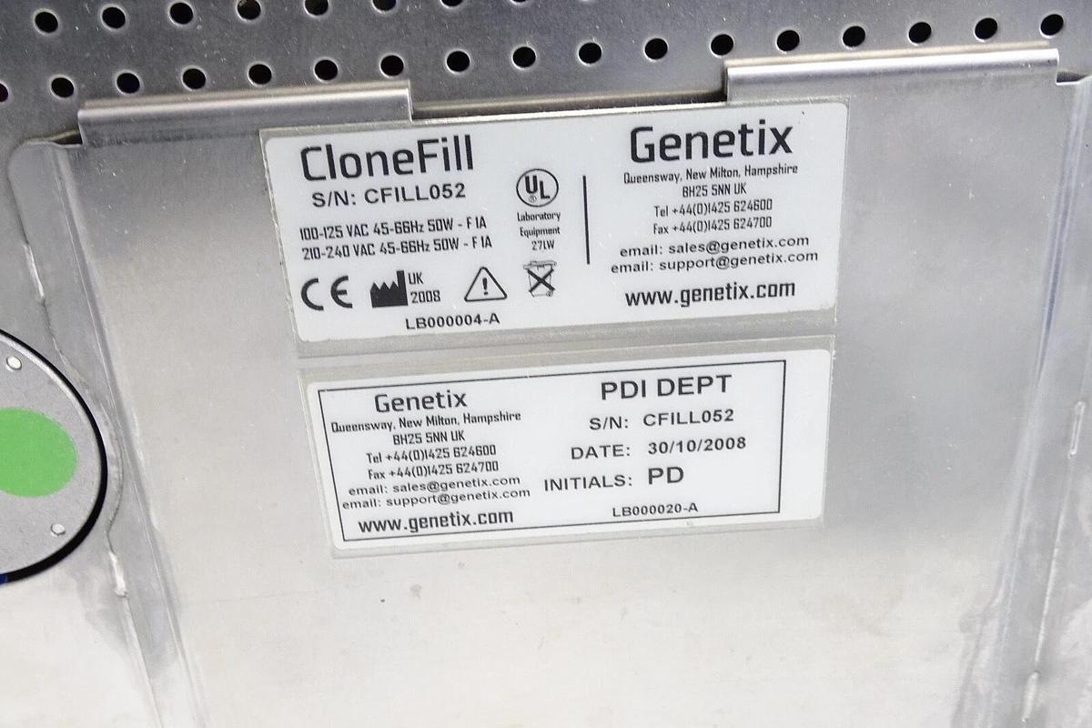 Genetix Clonefill Automated Plate Filler