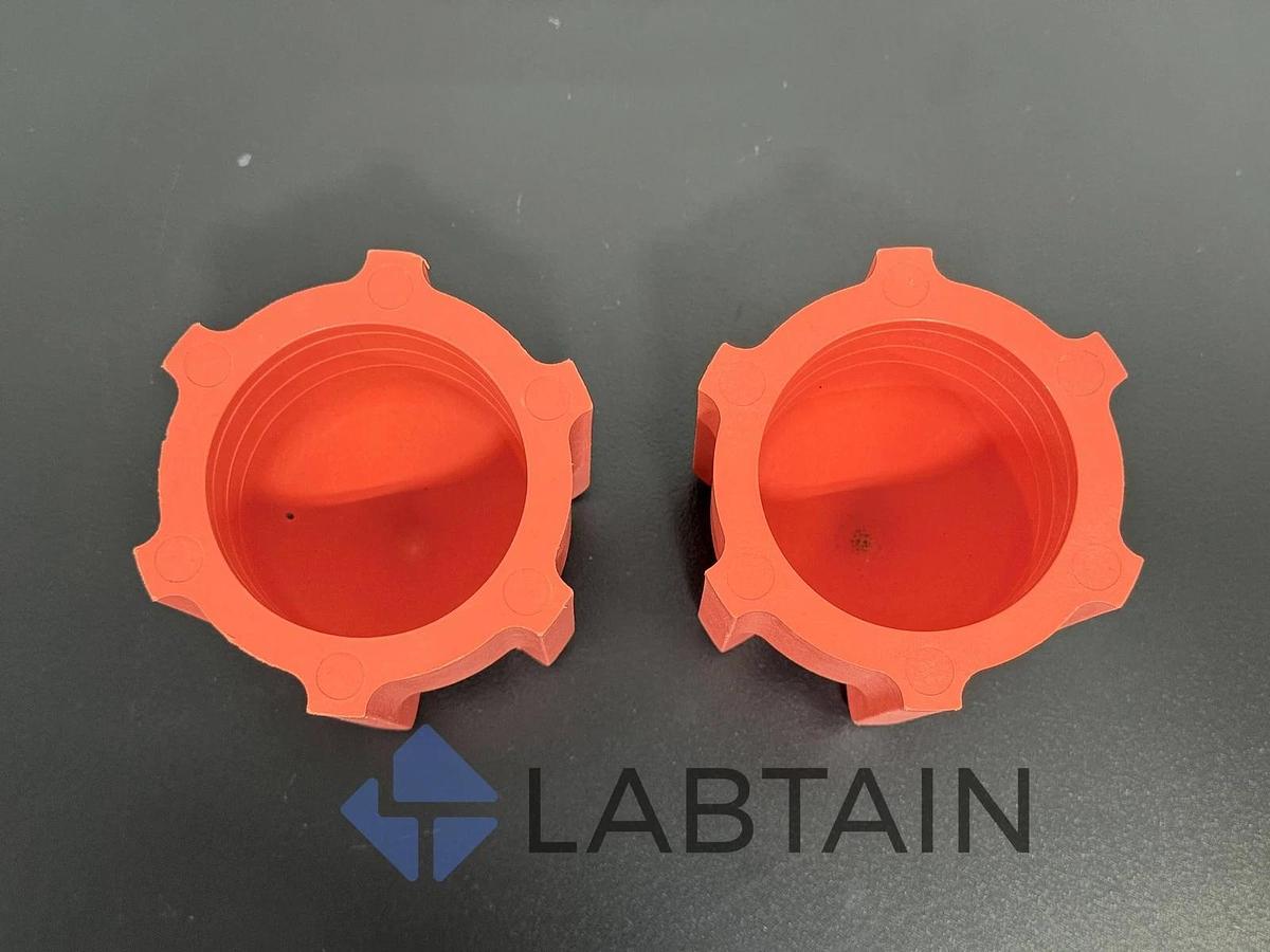 Used Beckman Coulter Polypropylene Conical Bottle Adapter set of 2