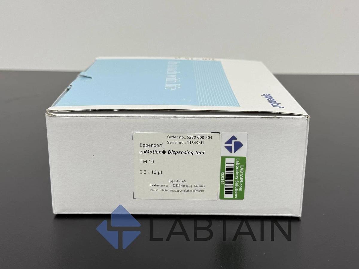 Used Eppendorf epMotion Dispensing Tool TM 10 – Single-Channel – 0.2–10 µL – P/N 5280000304 – Tested
