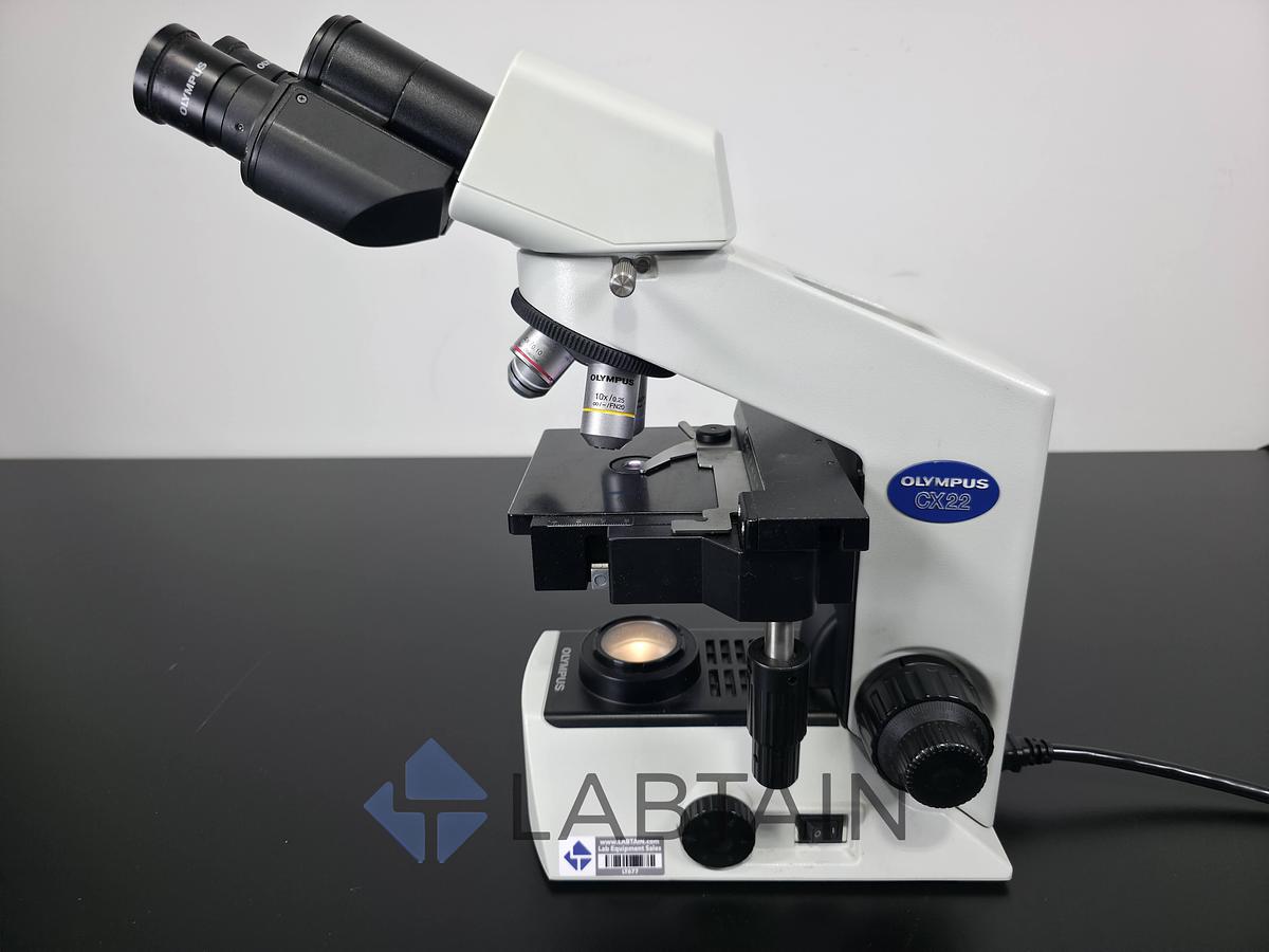 Used Olympus CX22RFS1 Binocular Biological Microscope Halogen Infinity Optics Used