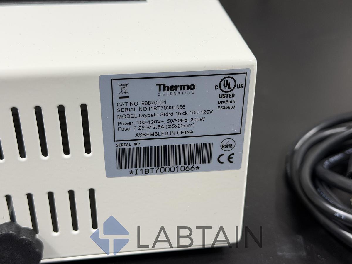 Thermo Scientific Dry Bath Standard – 1 Block | Cat. No. 88870001 | 100–120V