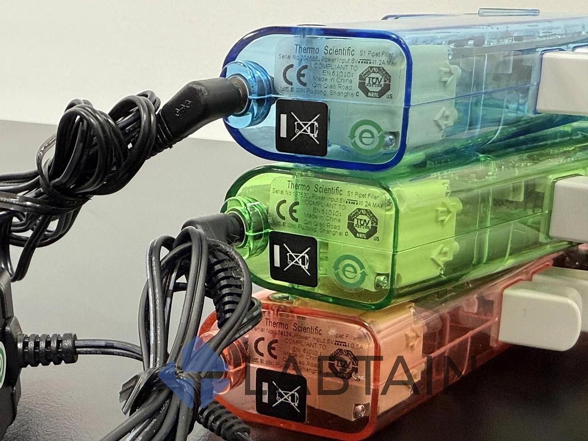 Used 3 Thermo Scientific S1 Pipet Fill Electronic Pipette Controllers | Lab Use