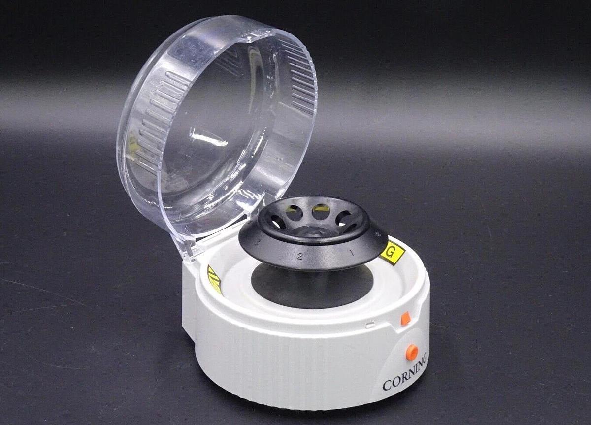 Used Corning 6765 / C1501 LSE Mini Microcentrifuge 16090437 – 8-Place × 1.5/2.0 mL – Tested