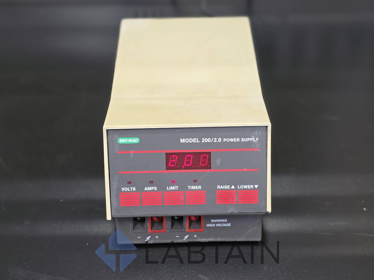 Used Bio-Rad Model 200/2.0 Electrophoresis Power Supply 100-120V