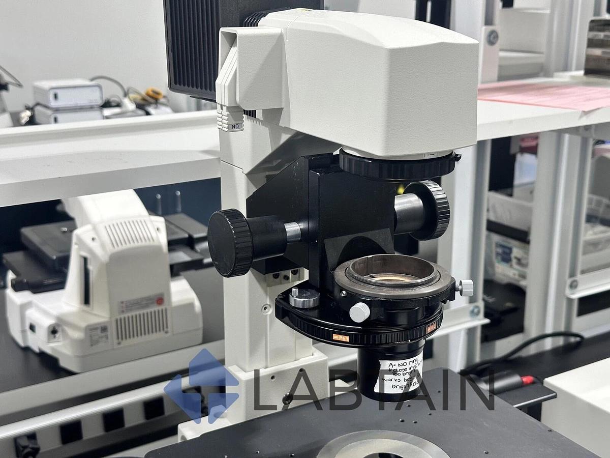 Used Nikon Ti-S/L100 Inverted Research Phase Contrast Microscope – 4 Objectives – Powers On – Good Condition