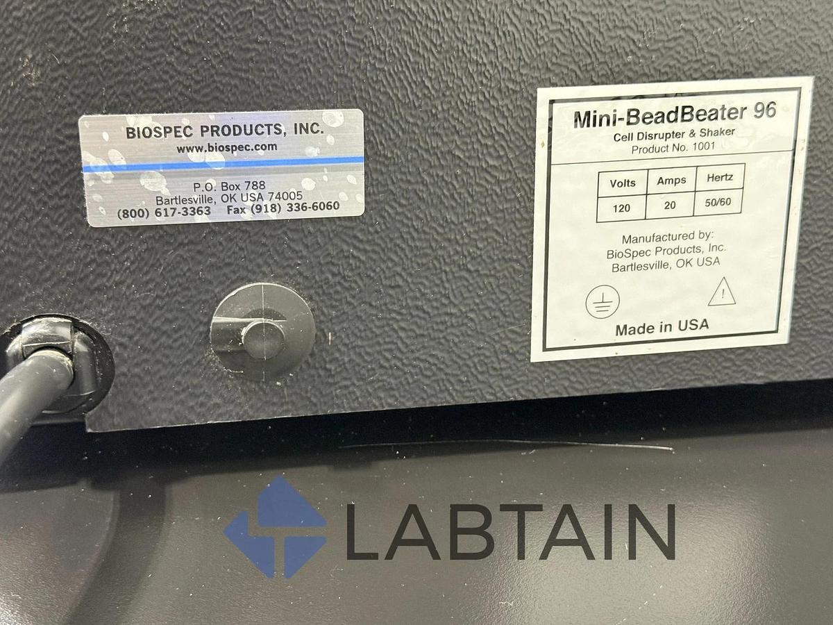 Used BioSpec Mini-BeadBeater-96 | Cell Disrupter & Shaker | Model 1001 | 120V