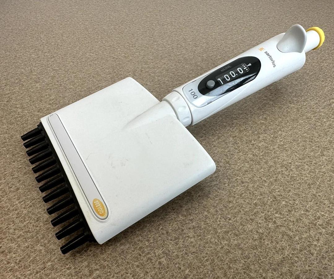 Used Sartorius/BIOHIT mLINE m100 Manual 12-Channel Pipette | 5-100uL