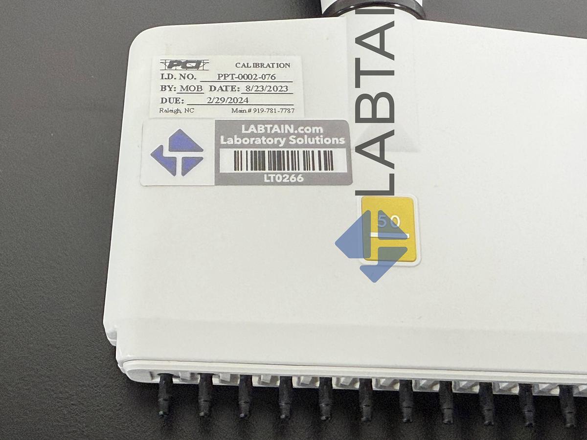 Used Integra VOYAGER 12-Channel Electronic Pipette – 50 µL – Adjustable Spacing – Used