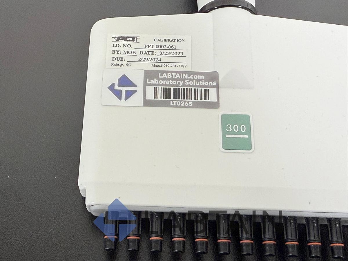 Used Integra VOYAGER 12-Channel Electronic Pipette – 300 µL – Adjustable Spacing – Used