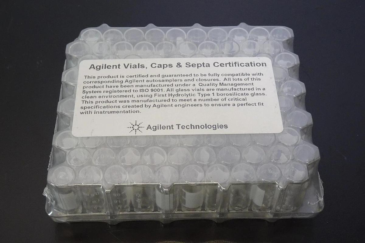 Used Agilent Technologies 5182-0715 2ml Glass Vials Screw