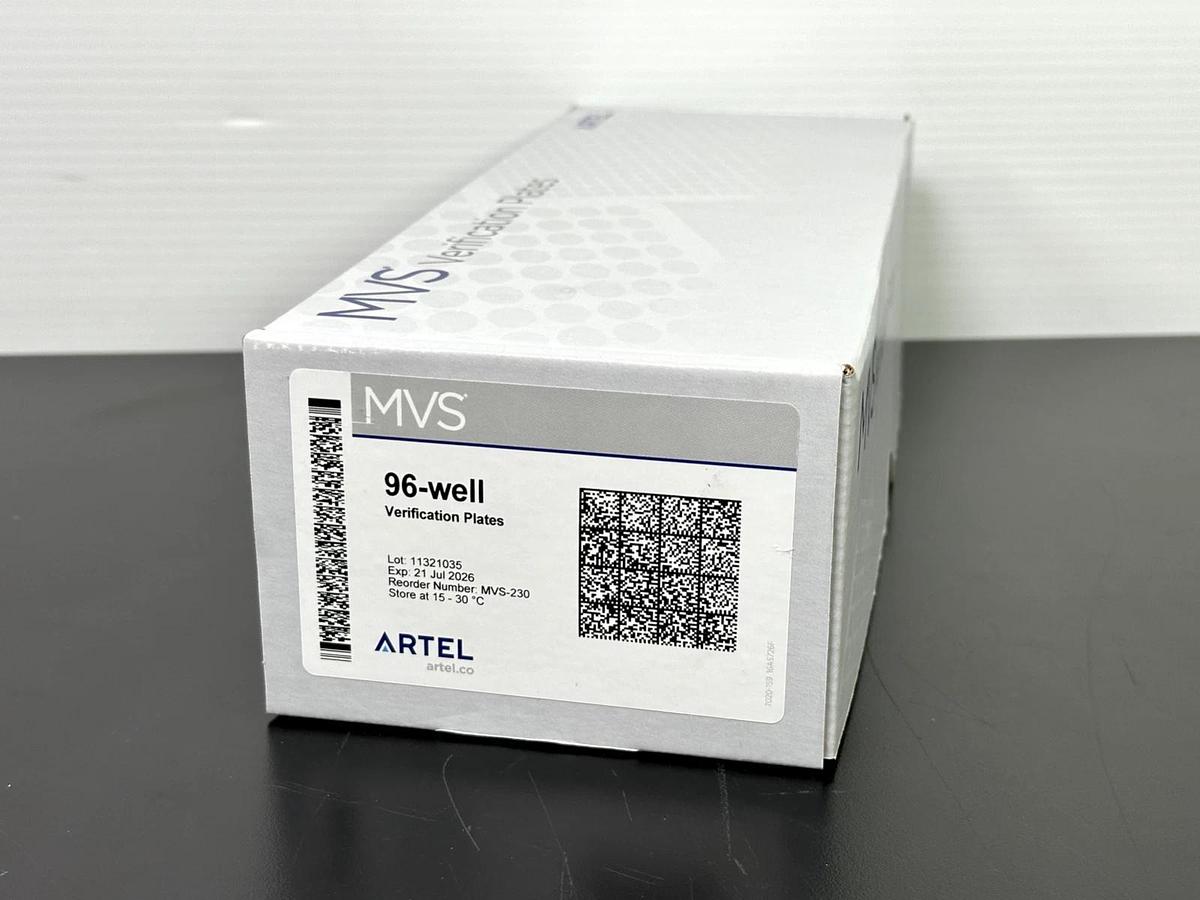 Artel 96-Well Verification Plates – MVS-230 – Box of 25 Plates