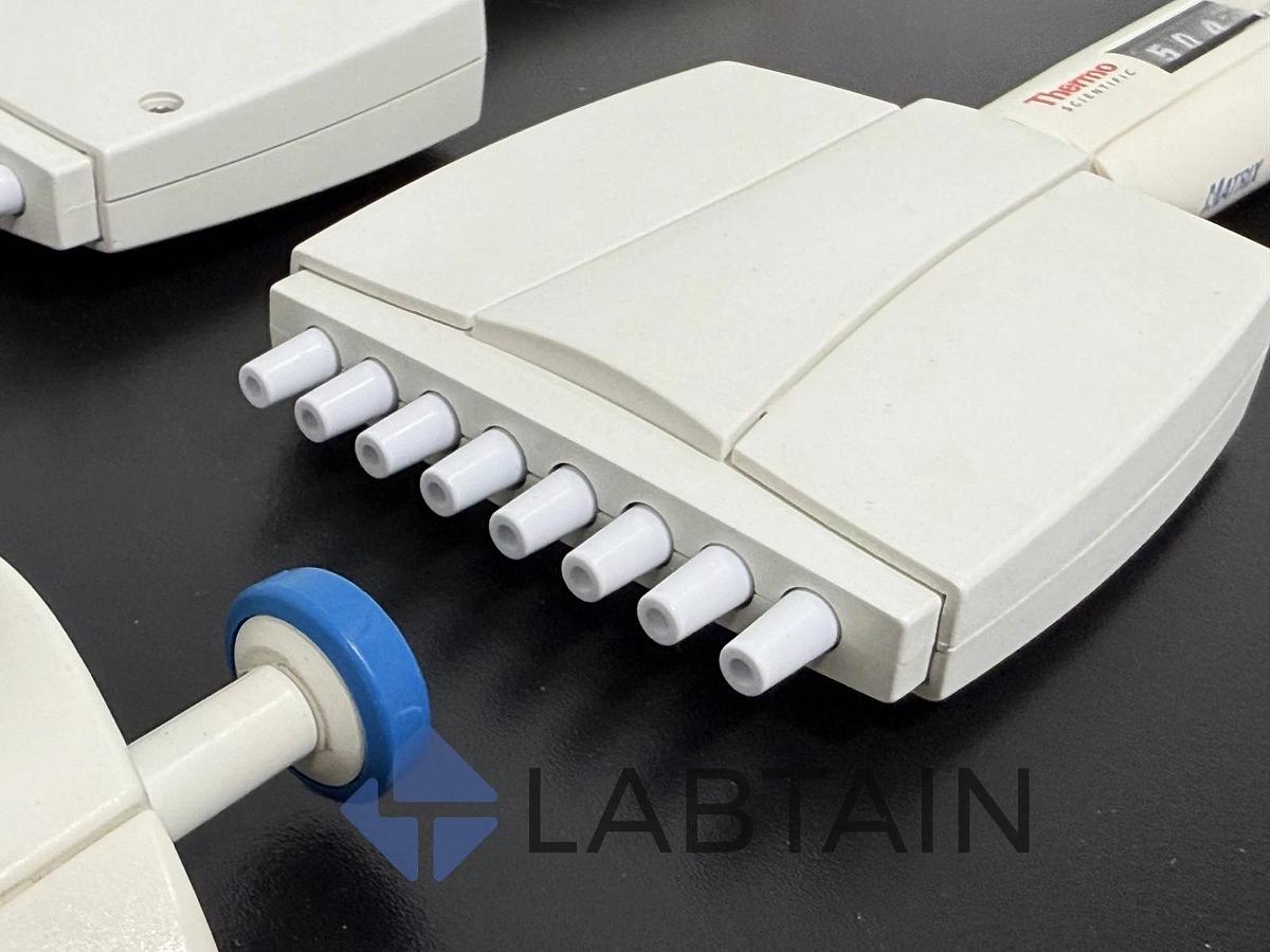 Used Thermo Scientific Finnpipette Multichannel Pipette Lot - 5-50ul and 30-300ul