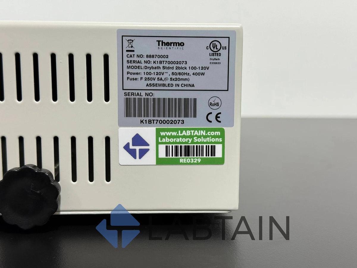 Used Thermo Scientific Model 88870002 Digital Drybath Standard 2 Block