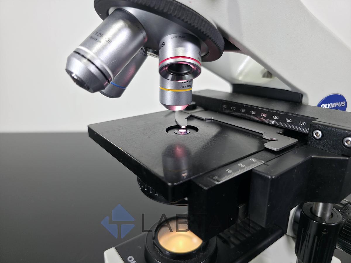 Used Olympus CX22RFS1 Binocular Biological Microscope Plan Objectives 4x-100x Used