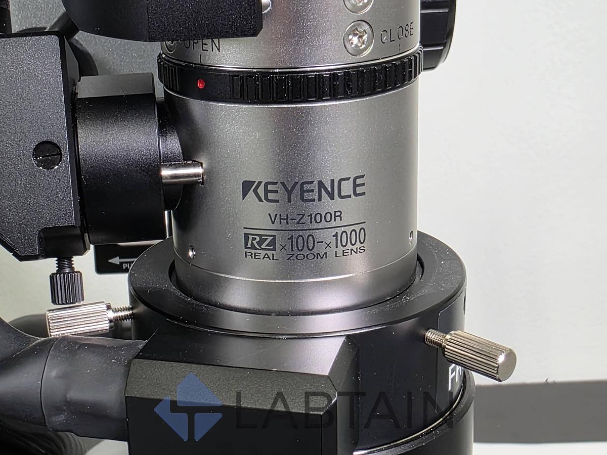 Used Keyence VHX-950F Digital Microscope System — VH-Z100R 100×–1000× Lens, VHX-S90F Motorized Free-Angle Stand (Used)