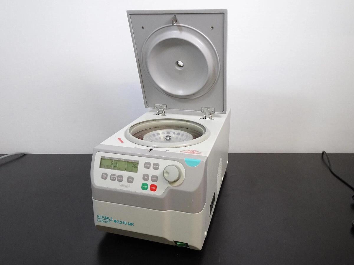 Used Hermle Labnet Z216 MK Refrigerated Centrifuge 305.00 V02 SN 61115044 – As-Is