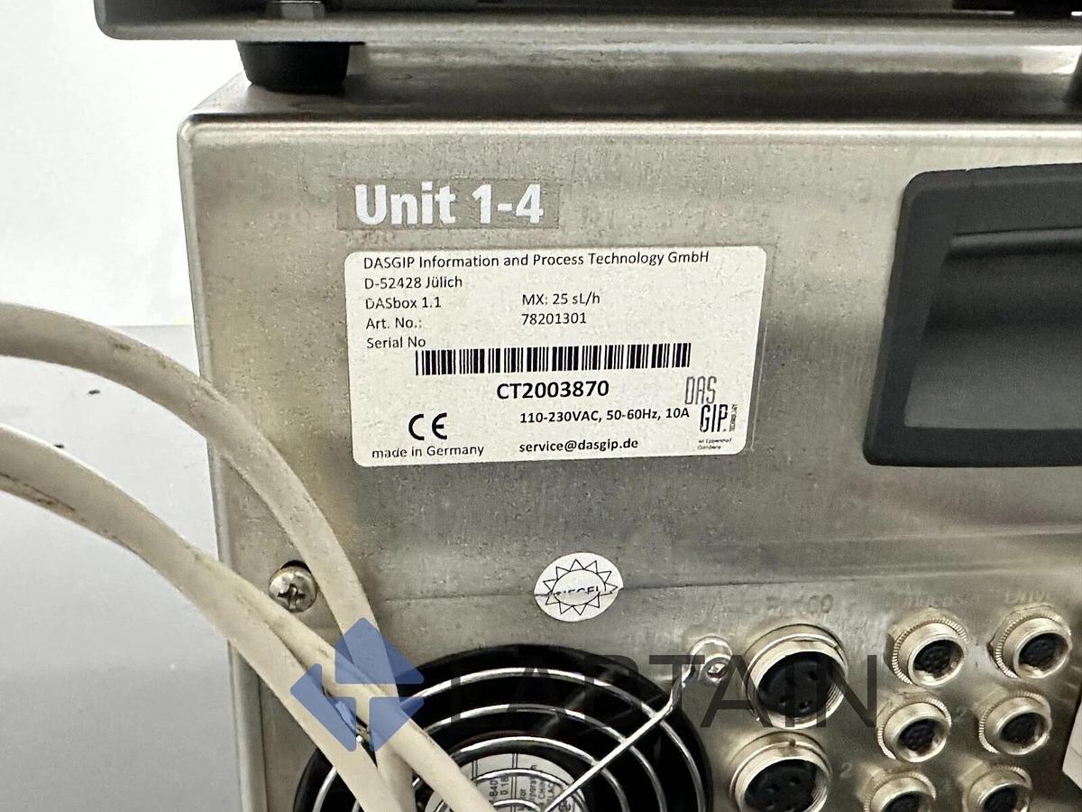 Used Eppendorf DASbox MP8-PHPO Mini Bioreactor System – With DasGip Base – Incomplete – As-Is