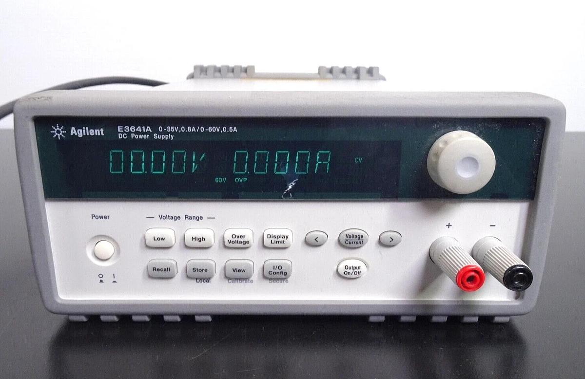 Used Agilent E3641A Programmable DC Power Supply – 0-35V, 0-60W – S/N MY54276292 – Tested