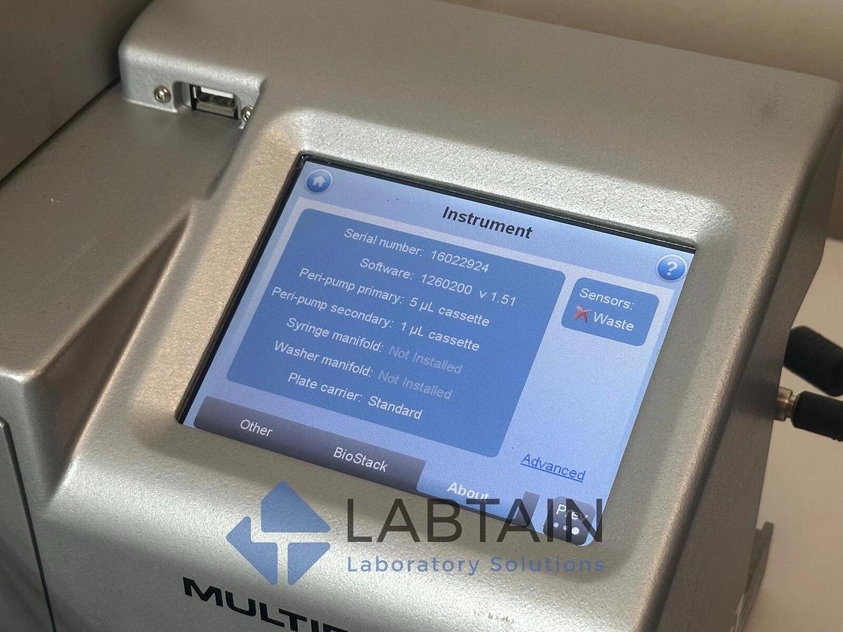 Used BioTek Agilent MultiFlo FX Microplate Washer & Dispenser – Model MFXP – 0.5 µL Dispense – Used