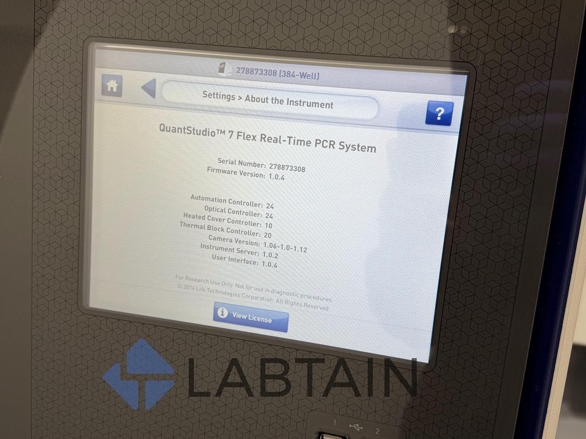 Used Applied Biosystems QuantStudio 7 Flex Real-Time PCR System – 2020 – Firmware 1.0.4