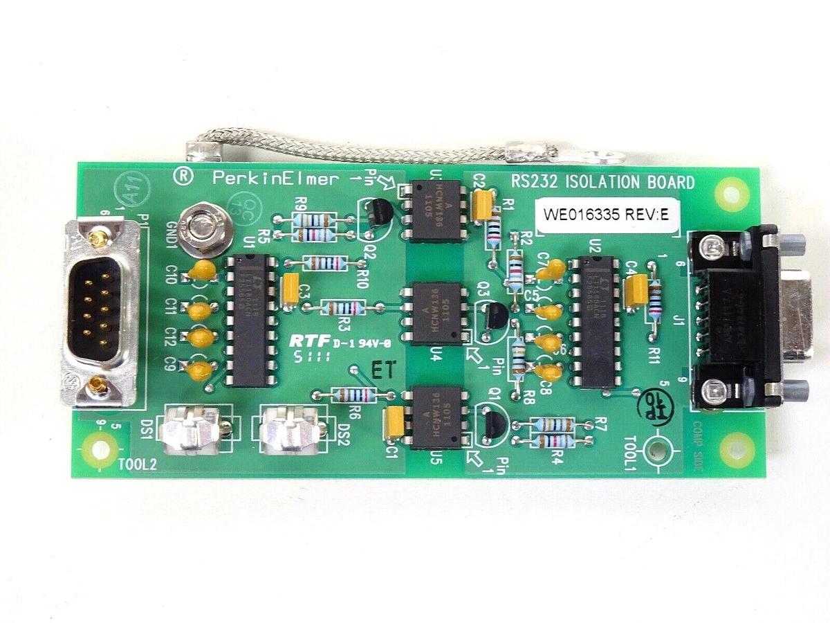 Used Perkin Elmer RS232 Isolation Board - WE016335