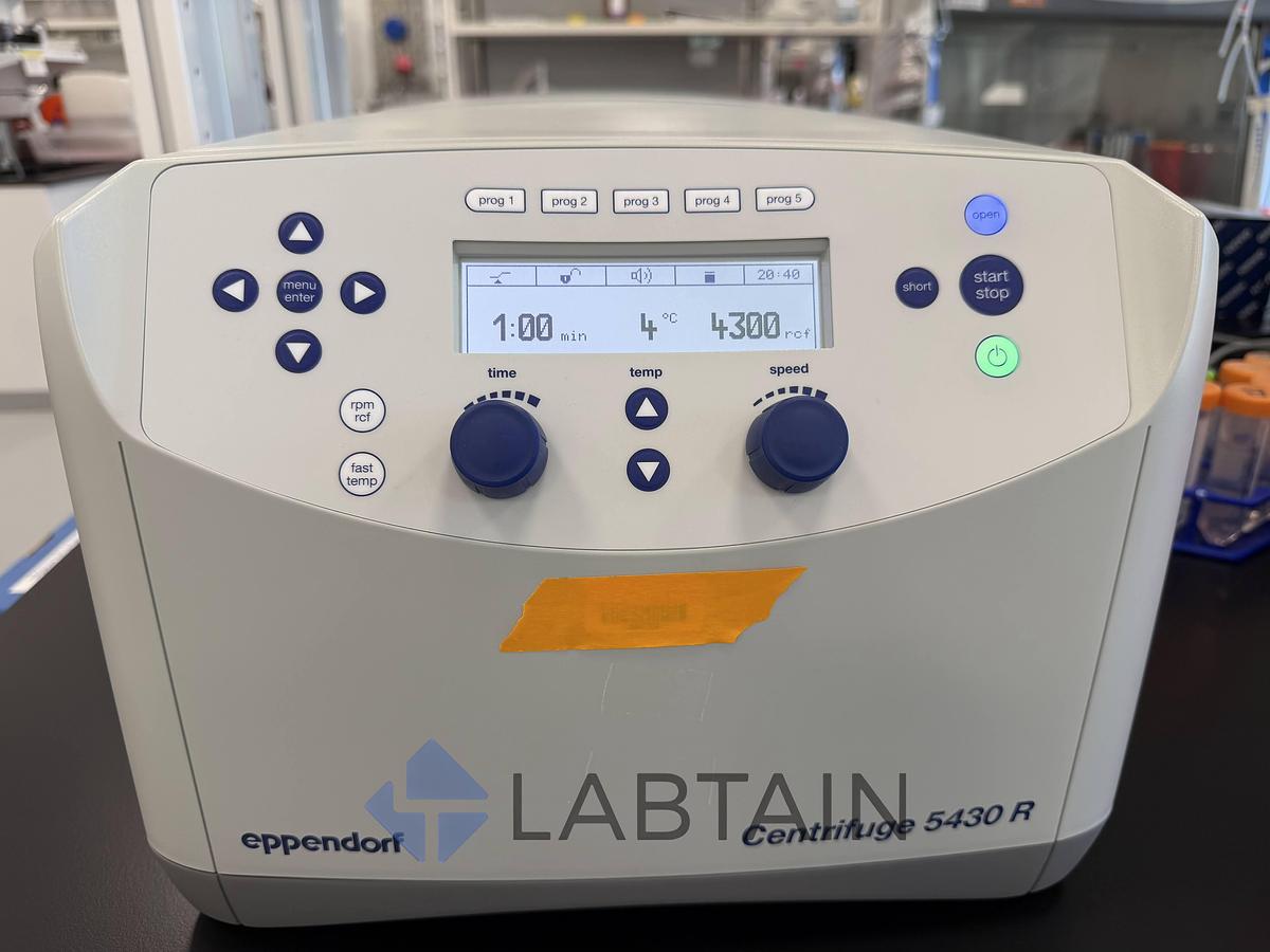 Used Eppendorf Centrifuge 5430 R Refrigerated Centrifuge with F-35-6-30 Rotor