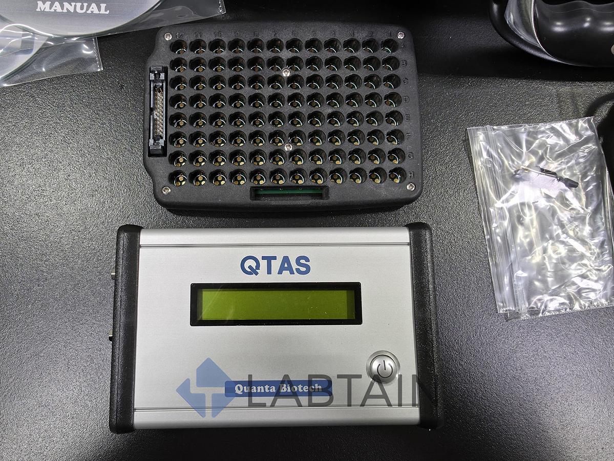 Used Quanta Biotech Q-TAS Temperature Acquisition System for PCR Calibration - 96-Well Probe Plate Kit