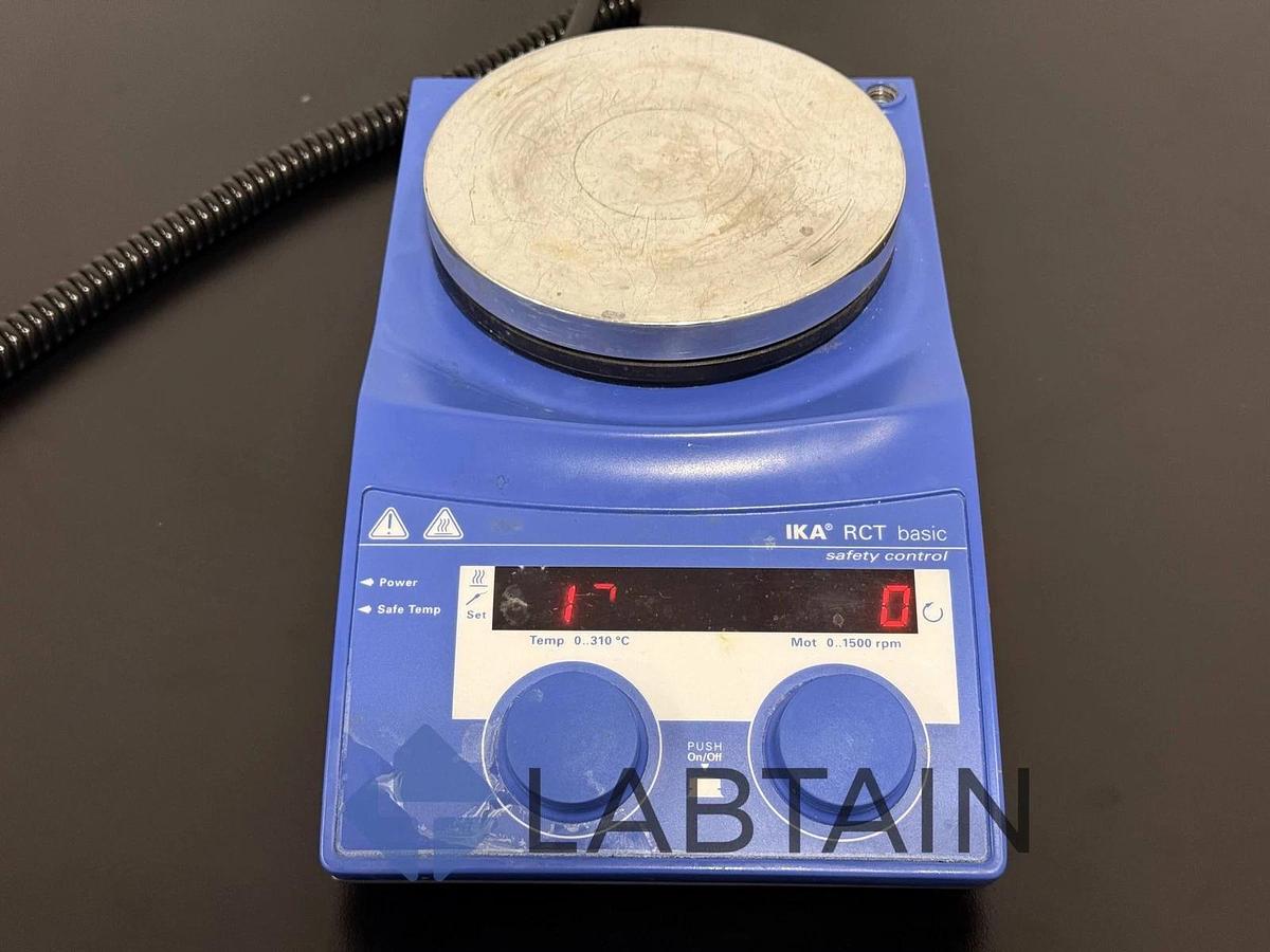 Used IKA RCT Basic S001 Magnetic Hotplate Stirrer + ETs-D5 Temp Sensor | 03.593142