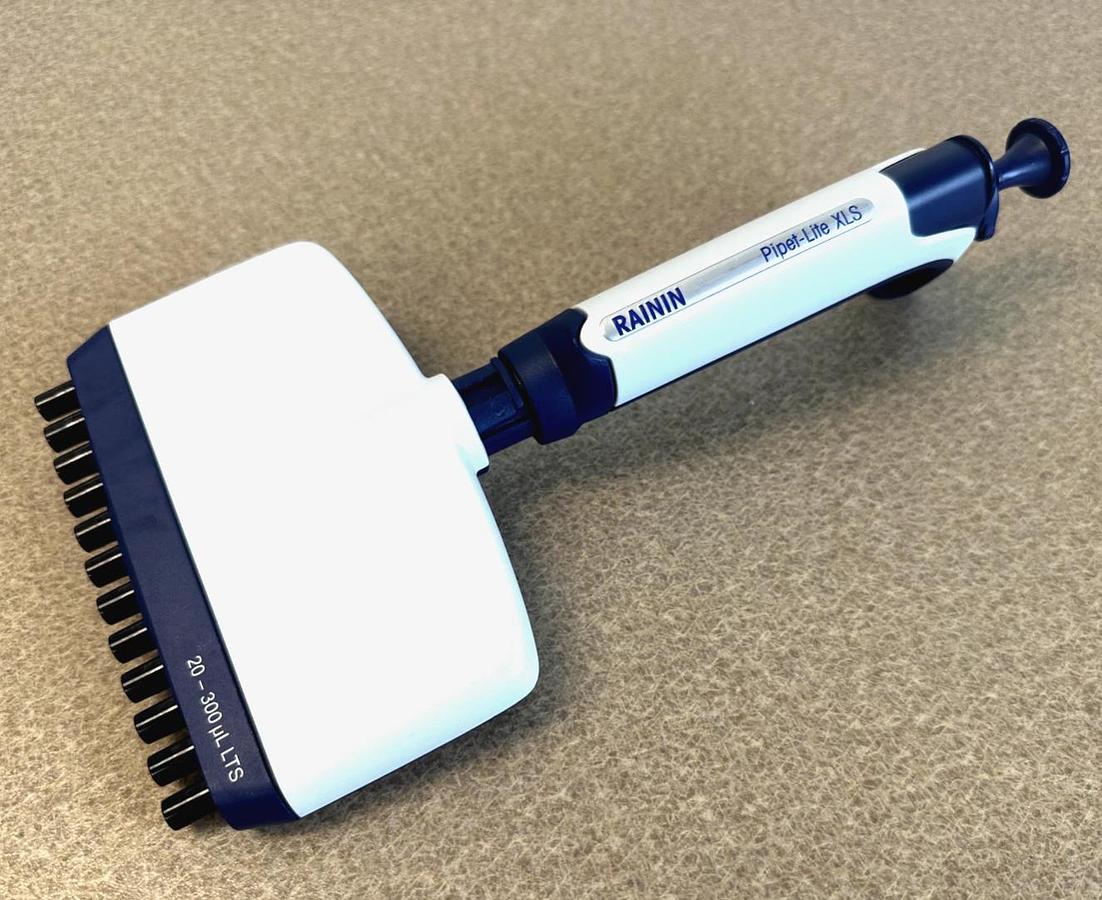 Used Rainin Pipet-Lite XLS L-300 | 20-300uL | 12-Channel Pipette w/Warranty * NICE