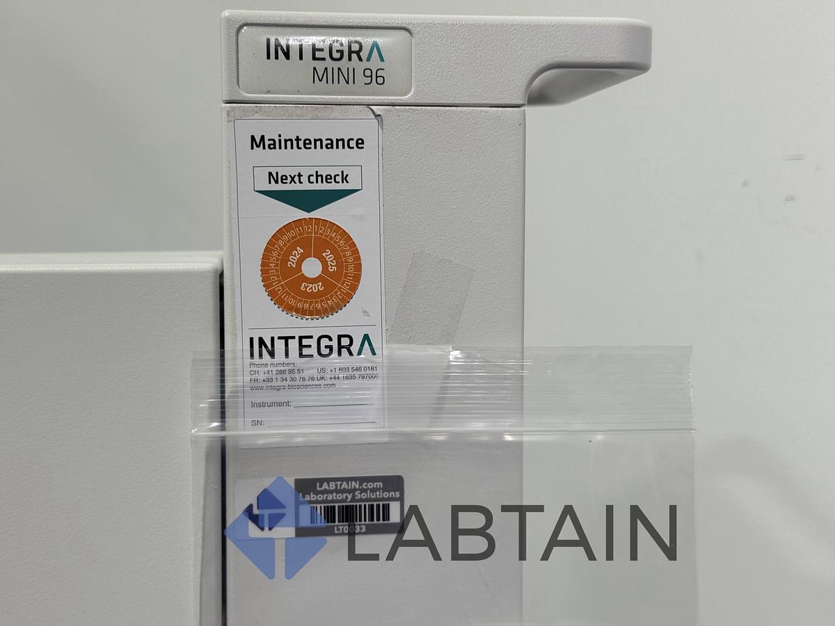 Used Integra MINI 96 Portable 96-Channel Electronic Pipette – Model 4804 – S/N 22111325 – Used